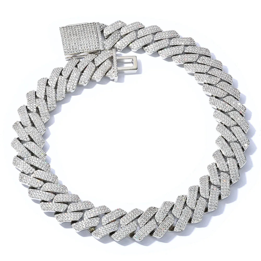 Gold Cuban Chain Necklace Iced Out 20/26/36MM