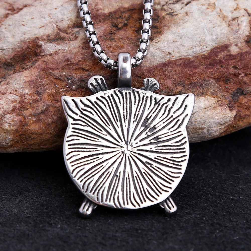 Viking Double Axe Pendant — Stainless Steel