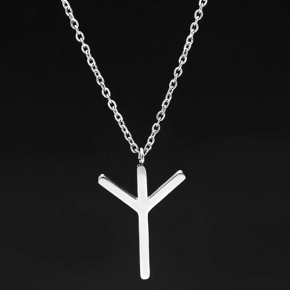 Viking Rune Layering Necklace — Minimal
