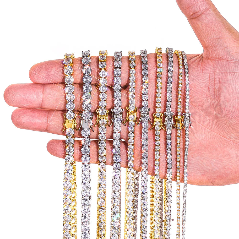 Tennis Bracelet Stainless Steel Moissanite 2/3/4/5MM