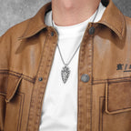 Viking Compass Pendant Necklace — Stainless Steel