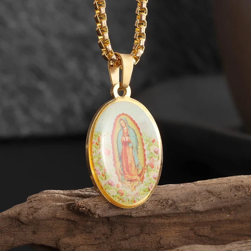 Orthodox Cross Stainless Steel Pendant Necklace