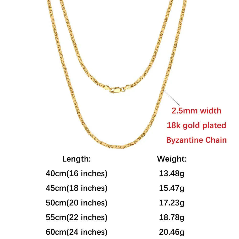 ORSA JEWELS Genuine 925 Sterling Silver Paperclip Chopin Rope Cuban Figaro Box Cable Chain Necklace Simple Basic Chain