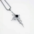 Hip Hop Lava Cross Pendant Necklace For Man Woman Non Fading Titanium Steel Pendant Clavicle Sweater Chain New Couple Jewelry