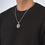 Tiger Head Pendant Necklace — Copper