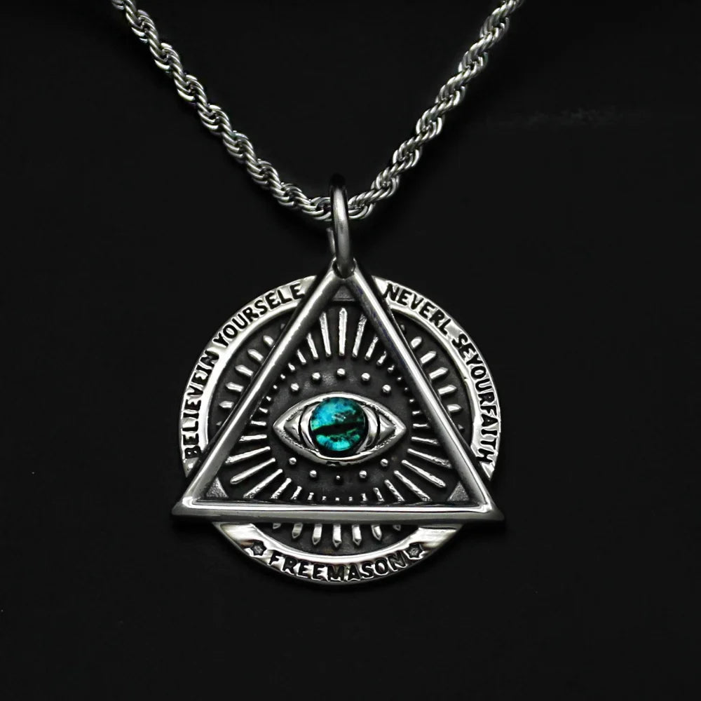 Eye of Horus Pendant Necklace — Zinc Alloy