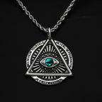 Eye of Horus Pendant Necklace — Zinc Alloy