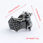 New Design Stainless Steel Bat Ring Detailed Punk Biker Animal Jewelry High Quality Gift Accessories For Gift Free