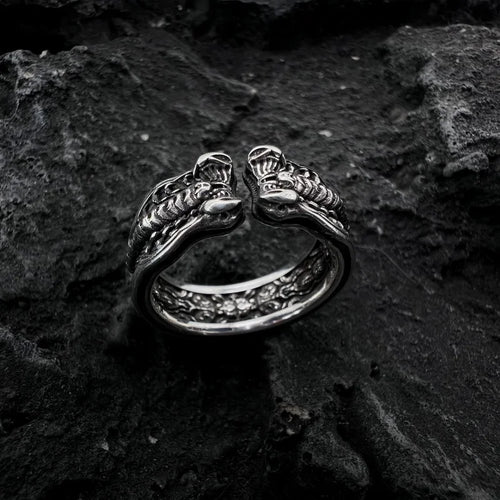 925 Silver Scorpion Open Ring — Animal Statement