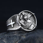Cross Jesus Ring — 925 Silver