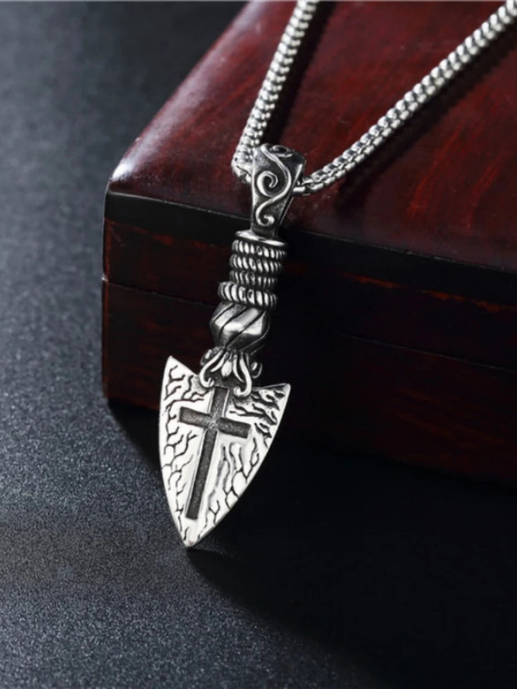 Cross Steel Pendant European American Individuality