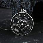 Biker Bear Paw Pendant Necklace — Stainless Steel