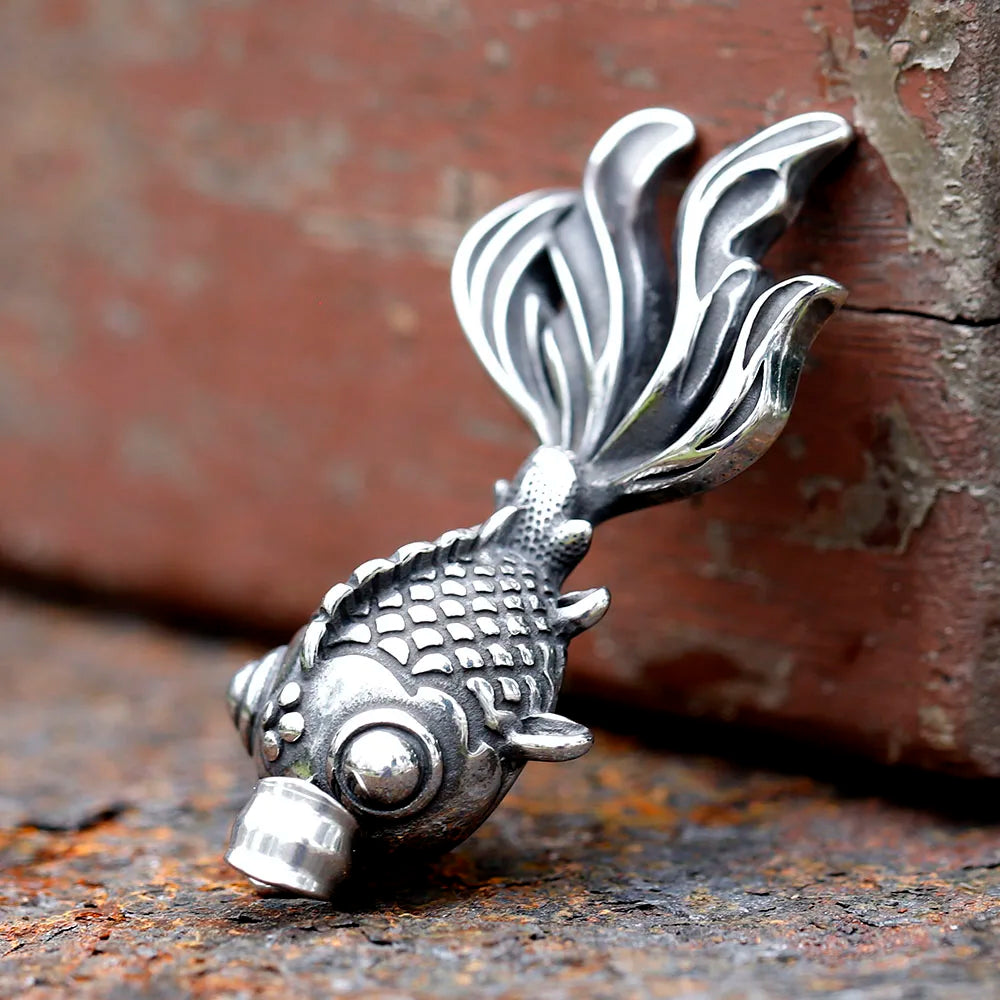 Fish Stainless Steel Pendant Necklace
