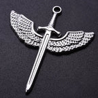 Sword Dagger Wing Pendants DIY Necklace Making — Stainless Steel