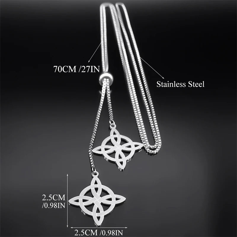 Celtic Steel Chain Witch Knot Witchcraft Sweater