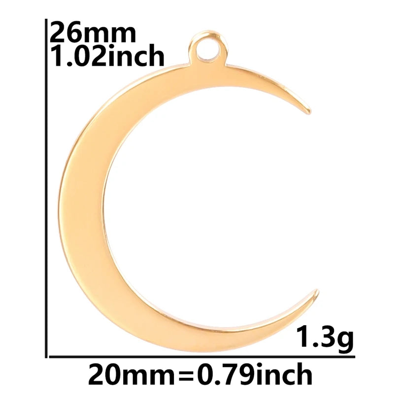 7Pcs No Fade Stainless Steel Wicca Moon Sun Egyptian Ankh Life Cross Pendant DIY Fatima Hand Turkish Evil Eye кулон Jewelry