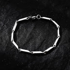 Stainless Steel Melon Seed Chain Bracelet For Men Women Punk Gothic Hiphop Accessories Trendy Unisex Designer Jewelry