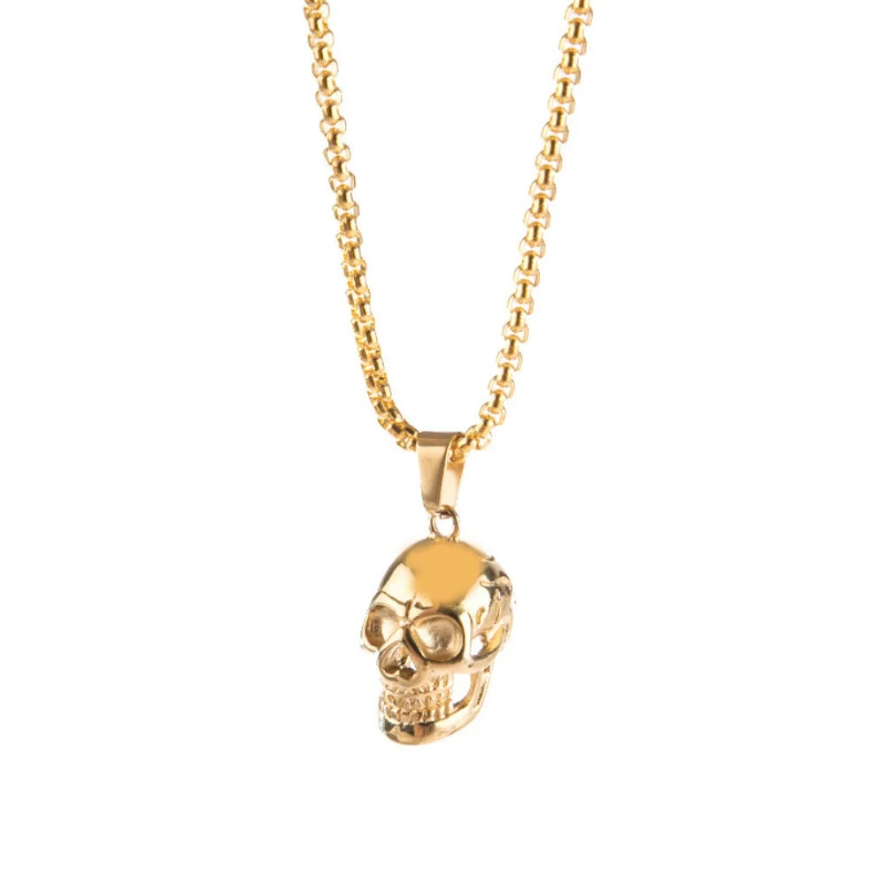 Retro Skull Pendant Necklace — Gothic