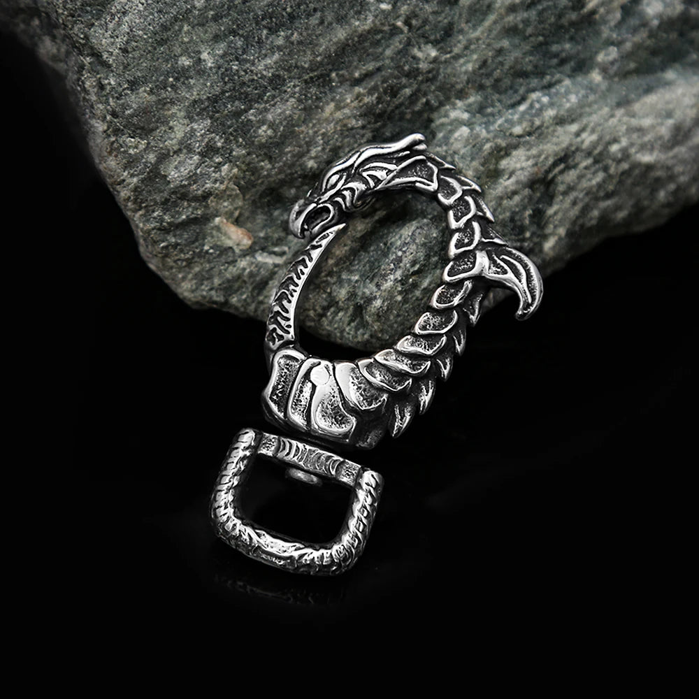 Dragon Keychain — Stainless Steel