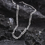 Vnox Never Fade 5mm/6mm/8mm Steel Cuban Chain Necklace for Women Men,Waterproof Silver Color Unisex Miami Curb Link