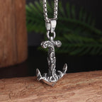 Retro Skull Cross Pendant Necklace — Stainless Steel