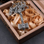 Thor's Hammer Pendant Necklace — Stainless Steel