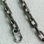 Stone Washed Unpolished Pure Titanium Necklace for Sensitive Skin, Non Allergy Jewelry Gift
