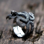 Punk Snake Ring — Stainless Steel