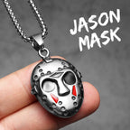 Gothic Jason Mask Stainless Steel Pendant Necklace