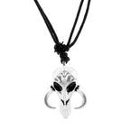 Retro Punk Skull Pendant Necklace Mandalorian Dragon Skull Same Unisex Sweater Chain Fashion Clothing Jewelry