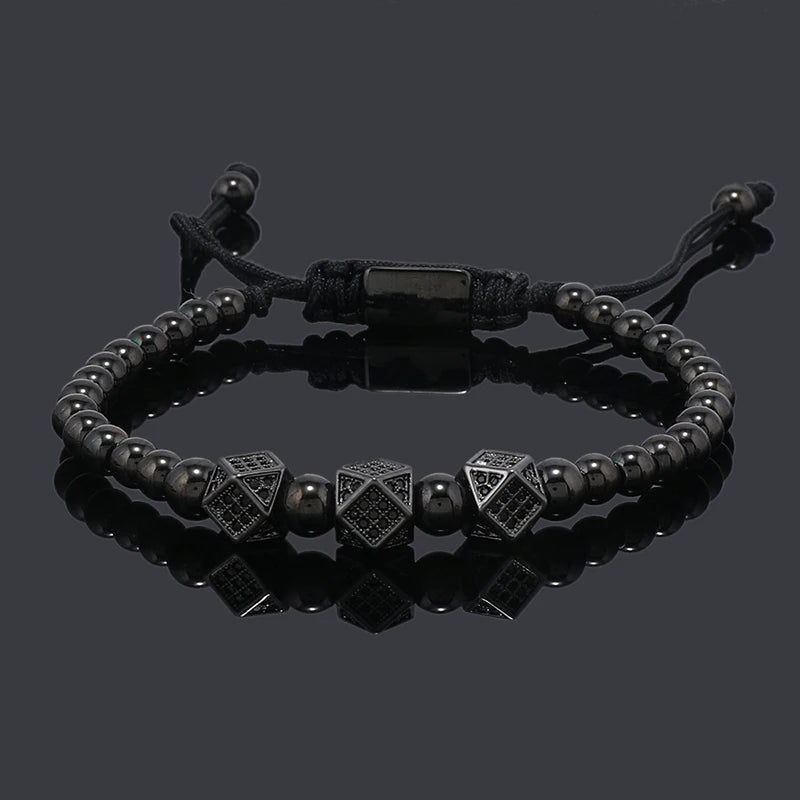 Luxury Roal Rafa Man Bracelet For Women Stainless Steel Beaded Hand Jewelry Couple Gift