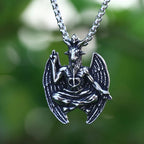 Gothic Satan Goat Stainless Steel Pendant Necklace