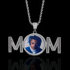 Iced Out Photo Pendant Necklace Memory