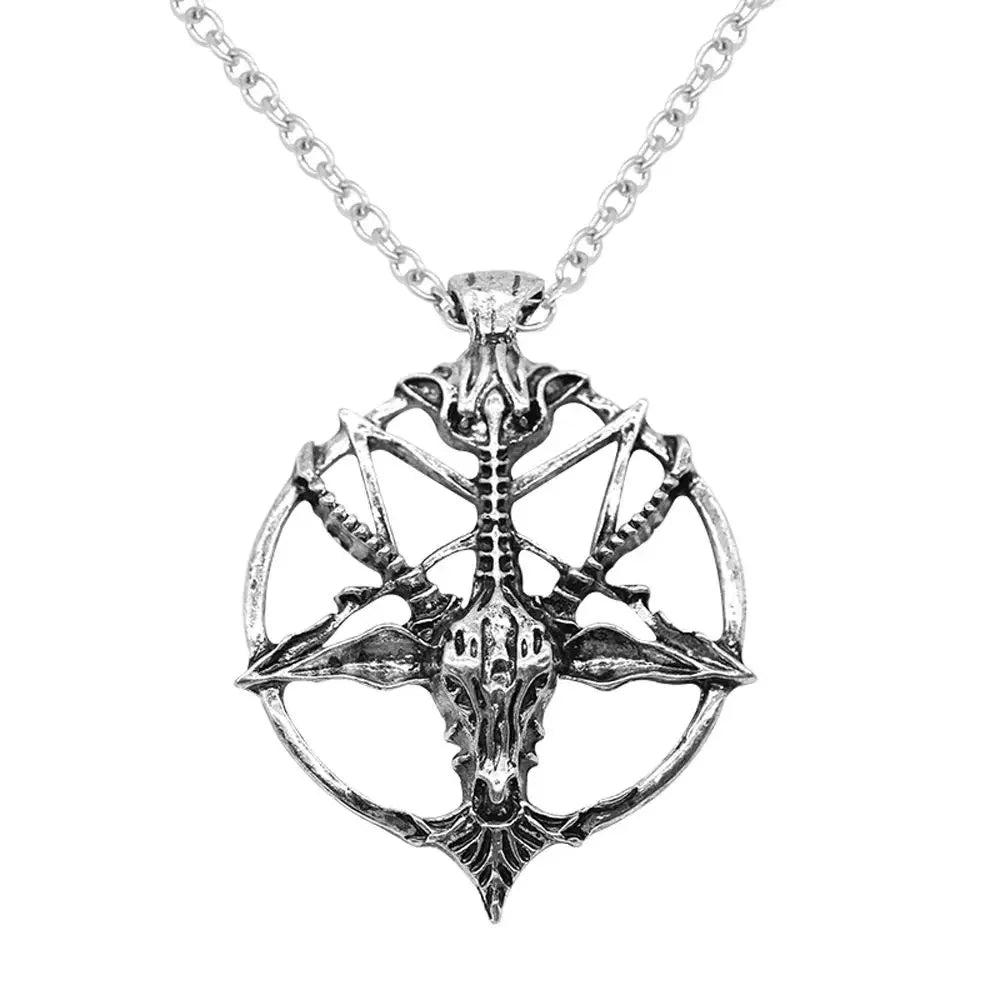 Skull Cross Pendant Necklace