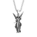 Angel Wings Steel Pendant Statue Liberty 316L