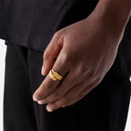 Feather Ring Adjustable for Men & Women — Stainless Steel