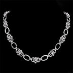 Gothic Thorns Knot Chain Necklace for Men Women Stainless Steel Silver Color Hip Hop Trend Neck Chains Cool Jewelry