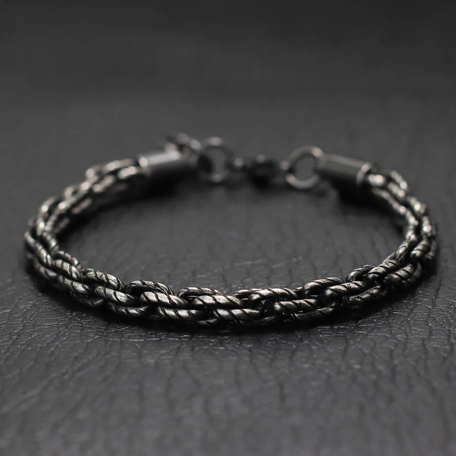 Zirconia Tennis Chain Bracelet — Stainless Steel