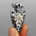 Viking Vegvisir Stainless Steel Pendant Necklace