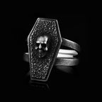 Men's Calvarium Skull Ring Gothic 316L Stainless Steel Biker Ring Motorcycle Band jewellery Party Gift OSR734
