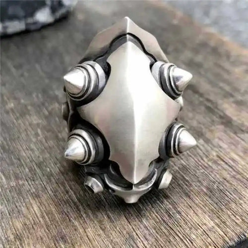 Creative hip-hop punk style adjustable mens rings avant-garde trend silver 925 classic geometric ring party jewelry gift