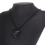 New Hip-Hop Rock Fashion Personality Men's Necklace Domineering Shark Pendant Punk Style Jewelry Accessories