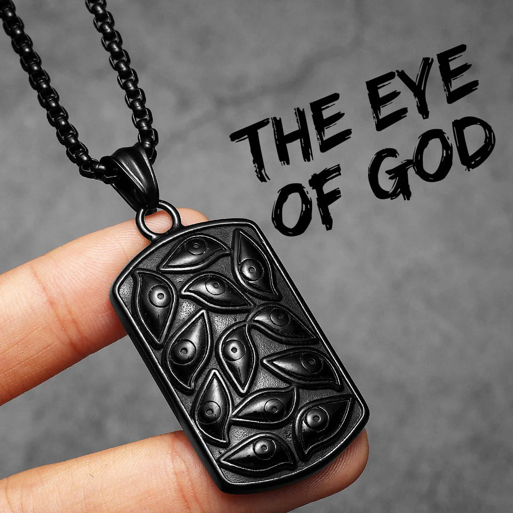 Eye of God Pendant Necklace — Stainless Steel