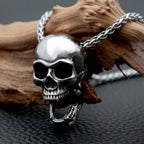 Gothic Skull Stainless Steel Pendant Necklace