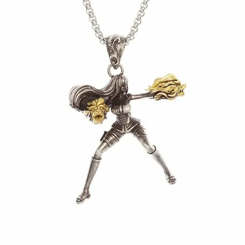 Angel Stainless Steel Pendant Necklace