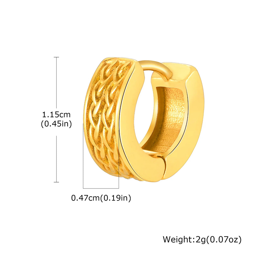 Celtic Knot Viking Hoop Earrings — Stainless Steel