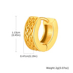 Celtic Knot Viking Hoop Earrings — Stainless Steel