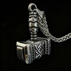 Thor Mjolnir Steel Pendant 316L Norse Mythology