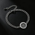 Norse Vegvisir Compass Bracelet — Stainless Steel