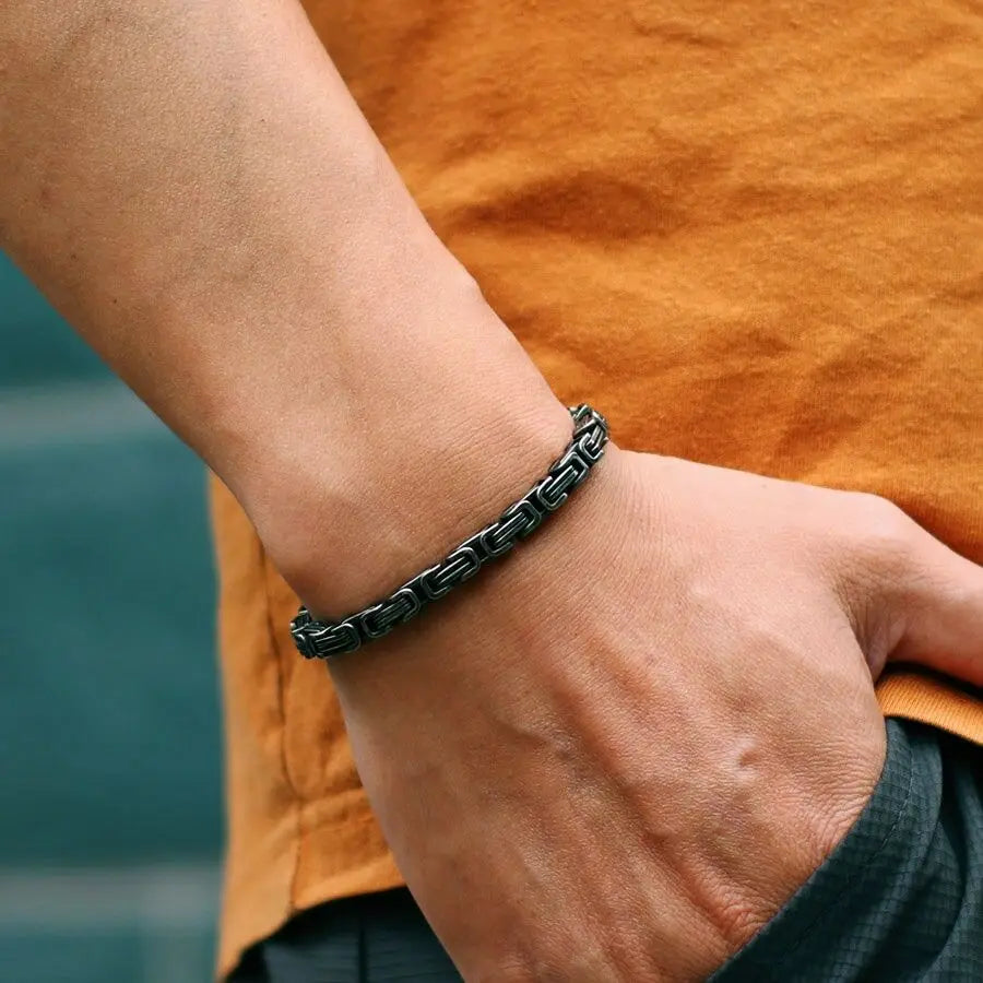 Zirconia Tennis Chain Bracelet — Stainless Steel